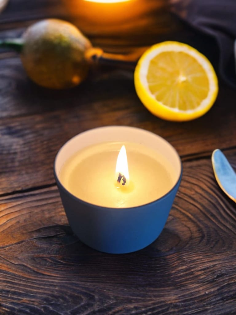 Candela di Soia con OE Limone