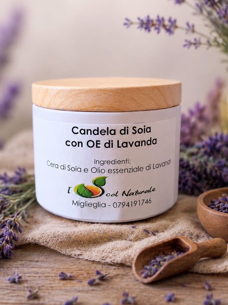 Candela di Soia con OE di Lavanda